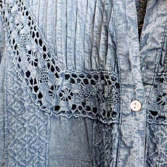 Solitaire Crochet button up - Picture 3 of 7